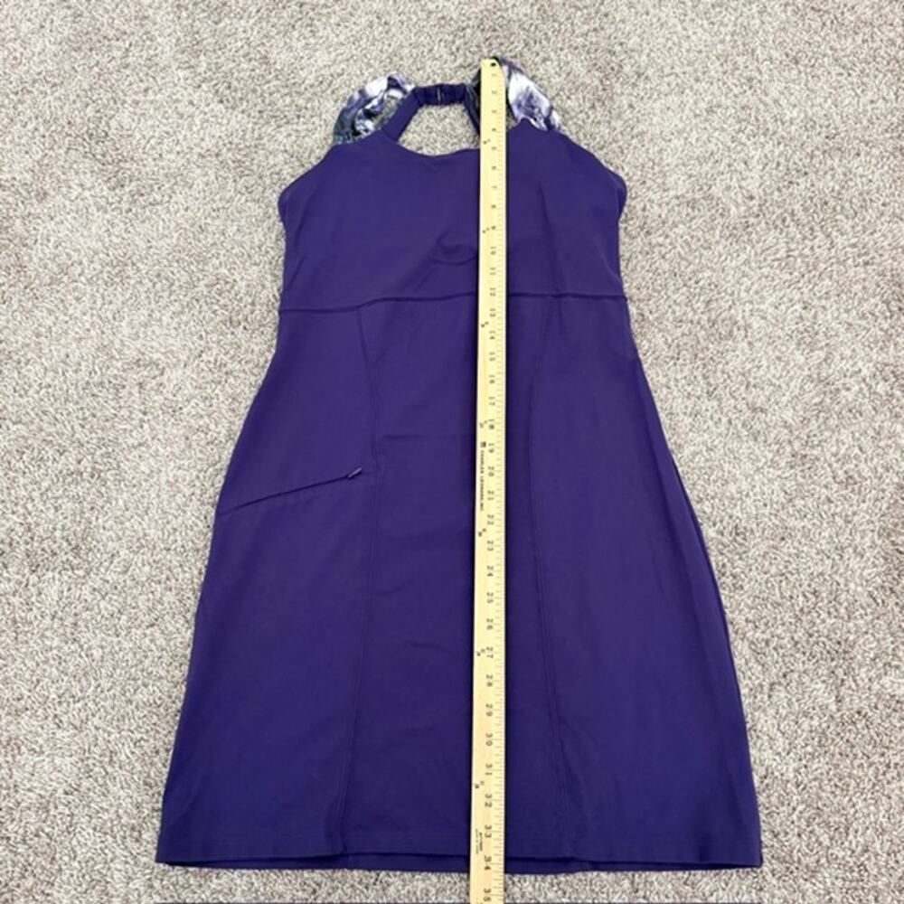 Athleta Scarlet Dress Women Medium Purple Halter Racerback-Style Athletic Beach - Picture 5 of 12
